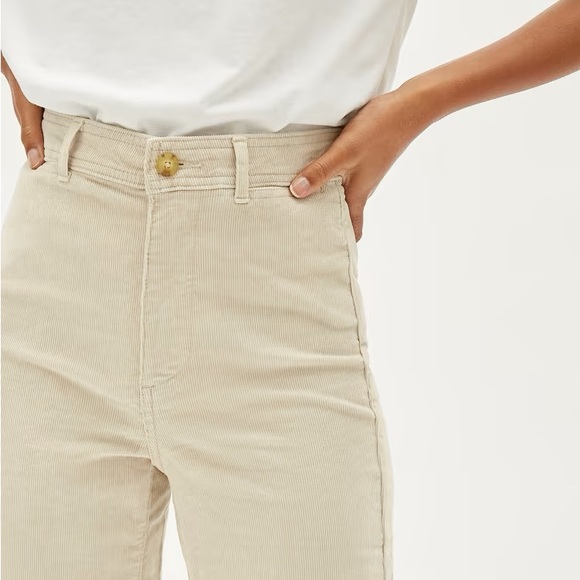 ✨ EVERLANE THE CORDUROY WIDE LEG PANTS IN SANDSTONE 4 - Picture 4 of 8